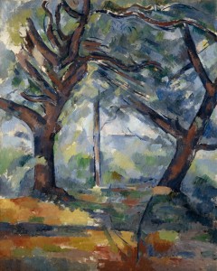 Les grands arbres Cezanne